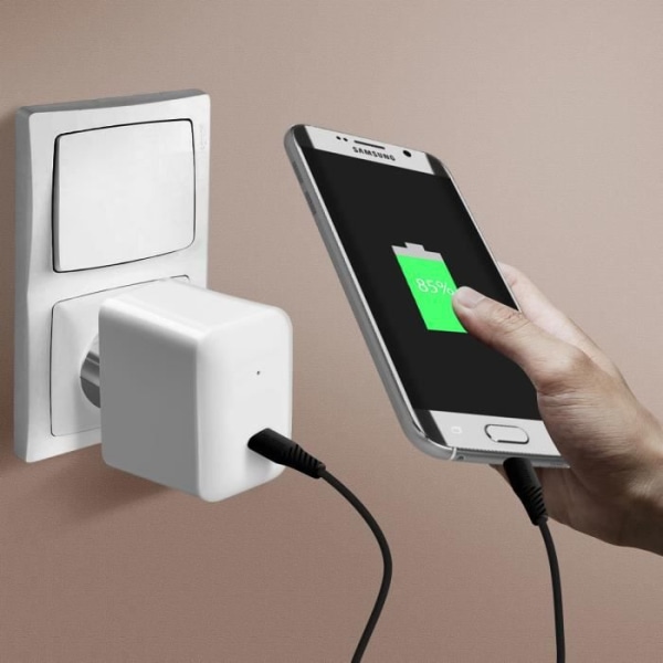 USB-C till Micro-USB Snabbladdning 3A 1m Swissten Svart Svart