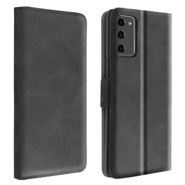 Hus til Samsung Galaxy Note 20 - AVIZAR - Folio Etui med kortlomme og støttemulighed - Sort Svart