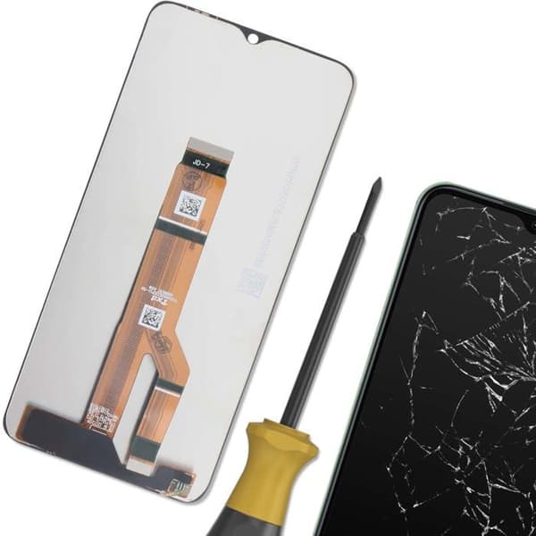 LCD-skärm och Touchglas för Honor X6B Svart