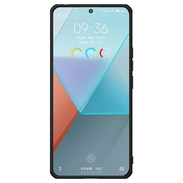 Fodral till Xiaomi Redmi Note 13 Pro 5G / Poco X6 - Nillkin Super Frosted Shield Pro - Svart Svart