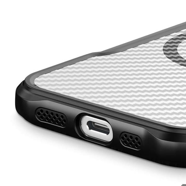 iPhone 11 Cover - MagSafe Model - Carbon Bag - Forstærket Stødabsorbering - Sort Svart