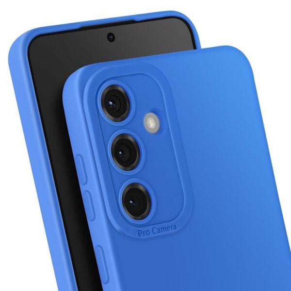 Coque för Samsung Galaxy S25 Plus Silikon Mjuk Kamera Blockerad Blå Blå