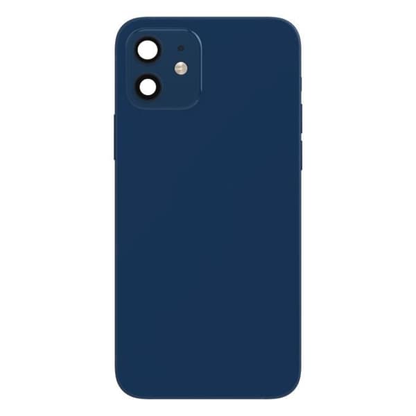Komplet Chassi - AVIZAR - iPhone 12 - Mørkeblå - Nem Installation - Æstetisk Restaurering Blå