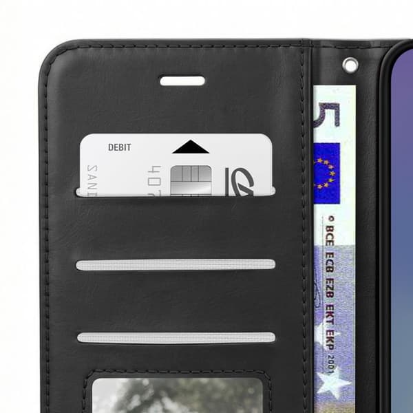 Pungetui til Galaxy A57 med håndledsrem og standfunktion Mayaxess Sort Svart