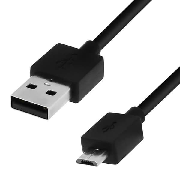 Original Sony EP800 USB netoplader - Sort Svart
