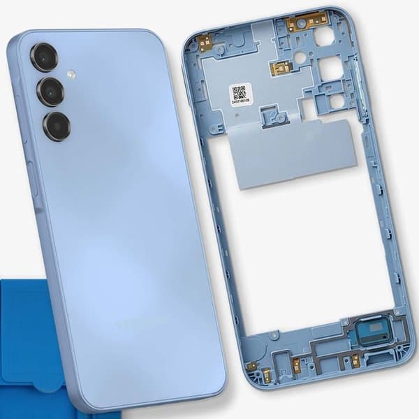 Erstatningscentralchassis til Samsung Galaxy A15 4G Blå Blå