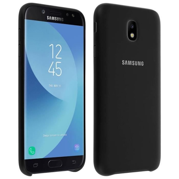 Samsung J7 2017 dobbelt beskyttelsesetui - Sort Svart