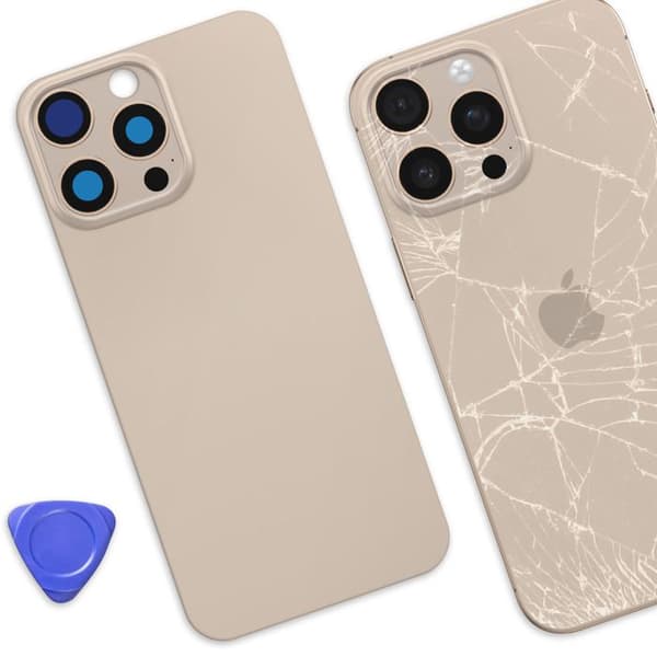 Vara-akku iPhone 16 Pro Max: sisäänrakennettu liima, beige Beige