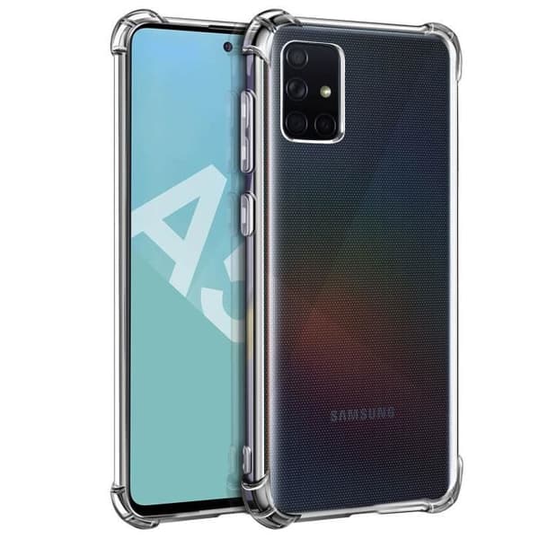 Coque - AVIZAR - Samsung Galaxy A51 - Flexibel Silikon - Transparent - Stötsskydd Transparent