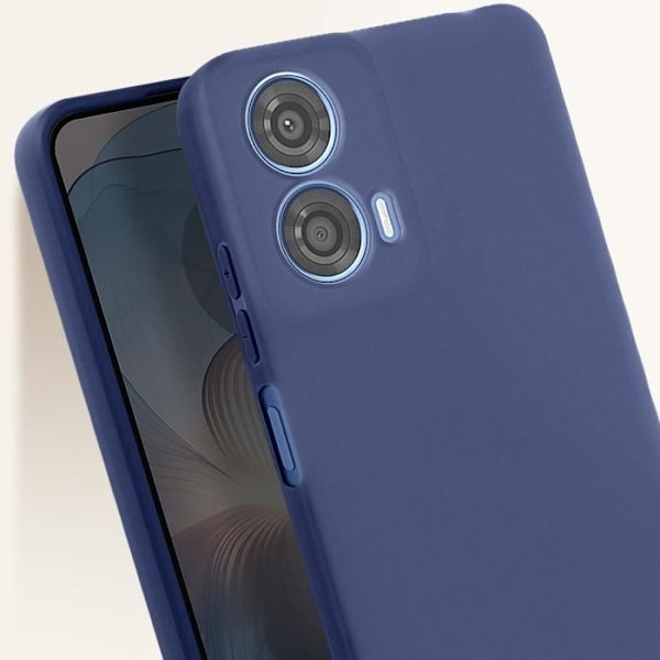 Coque silikonista pehmeä matta sininen yö Motorola Moto G24 Powerille Blå