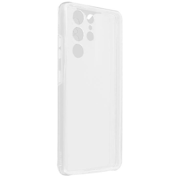Galaxy S21 Ultra Protective Hard Back Case och Soft Transparent Front White