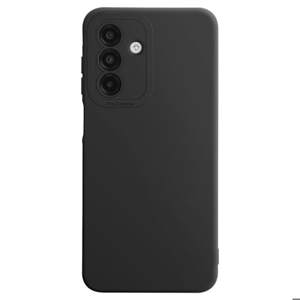 Suojaa Samsung Galaxy A26:lle, sileä silikonikotelo, suojattu kamerablocki, musta Svart