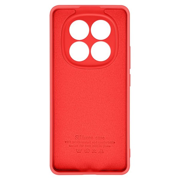 Coque för Redmi Note 14 Pro och 14 Pro Plus Semi-rigid Soft-touch Röd Röd