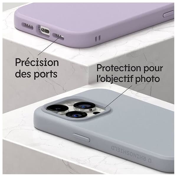 RhinoShield Cover [iPhone 13 Pro] | SolidSuit - Stødabsorberende teknologi, Kameraobjektiv kontur - Classic Sort