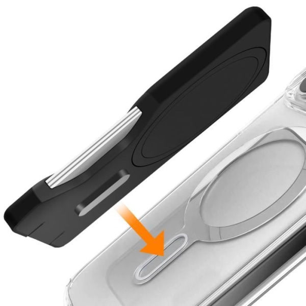 MagSafe iPhone-korthållare Magnetisk Clicklock Speck Mount Svart