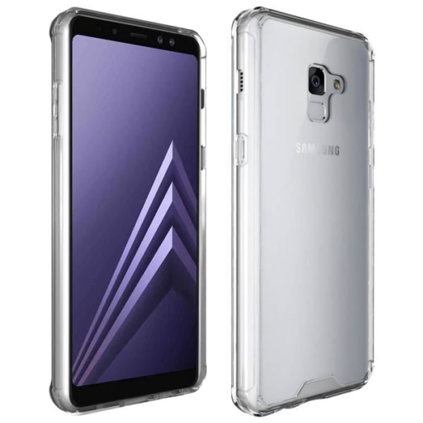 Galaxy A8 Plus Cover Hard Polycarbonat Plexiglas Rygbeskyttelse - Gennemsigtig Transparent