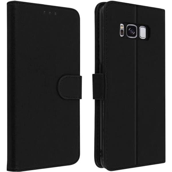 Etui til Samsung Galaxy S8 - AVIZAR - Fuld Hætte - Silikone gel - Magnetisk - Sort Svart