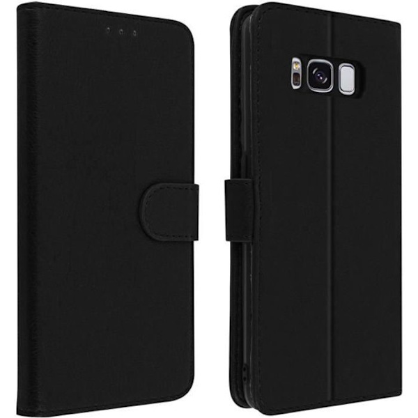 Samsung Galaxy S8:n kotelo - AVIZAR - Täyskotelo - Geelimäistä silikonia - Magneettikaan - Musta Svart