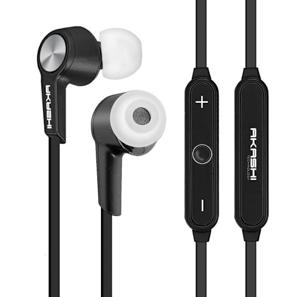 Bluetooth-kuulokkeet - AKASHI - In-ear - HD-ääni - Hienkestävä - 5H akunkesto Svart