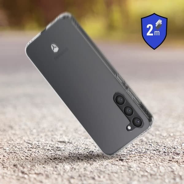 Hölje - FORCE CASE - Galaxy S23 Plus - Förstärkt - Stötsäker 2m - Transparent Vit