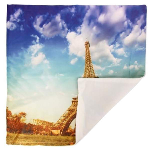 2 kpl Tyynynpäällisiä 40x40 cm Vanhan Eiffel-tornin kuvioilla Flerfärgad