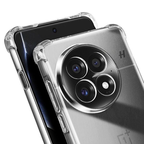 OnePlus 13:n silikoninen iskunkestävä kuoret, joissa on läpinäkyvä punottu naru Vit