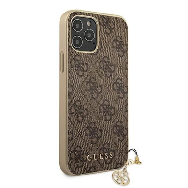 Guess 4G Charms Collection - Etui til iPhone 12 Pro Max (brun)