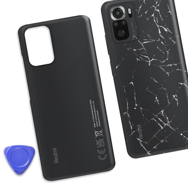 Batterilock - XIAOMI - Redmi Note 10S - Grå - Service Pack - Original Grå