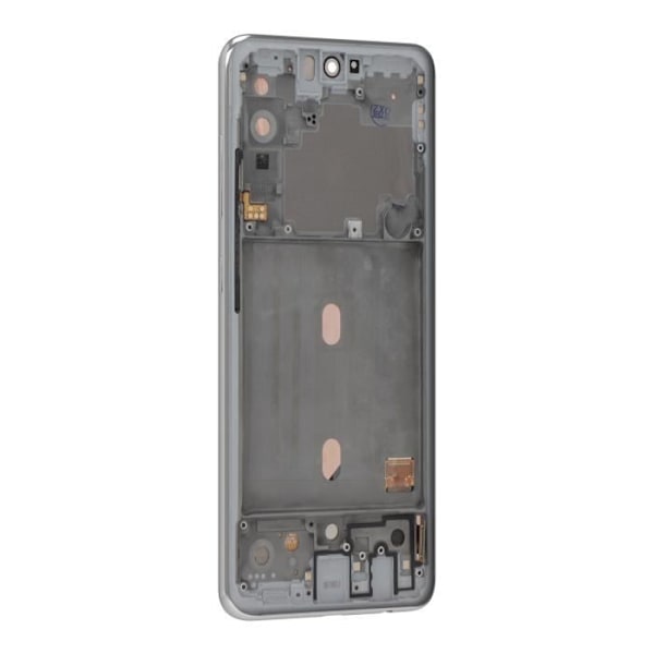 LCD-näyttö + kosketusnäyttö Samsung Galaxy A51:lle valkoisella kehykset. Vit
