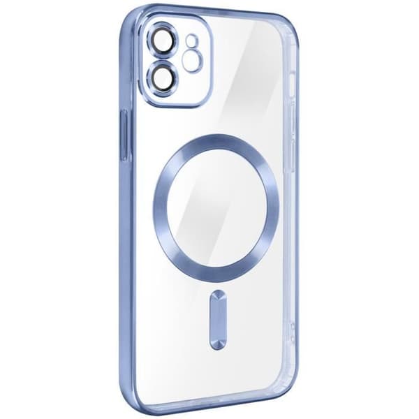 Coque MagSafe - Apple - iPhone 12 - Silikon - Kromattu - Sininen Blå