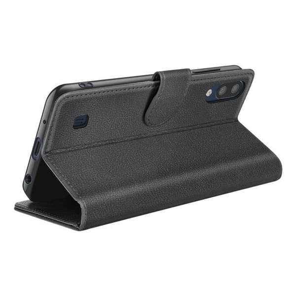 Punchetui - ZANAÉ - Galaxy M10 - Sort - Videostøtte - Magnetisk flap Svart