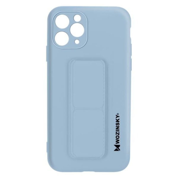 iPhone 11 Pro Max Case Silikoni taitettava magneettituki Wozinsky sininen Sininen