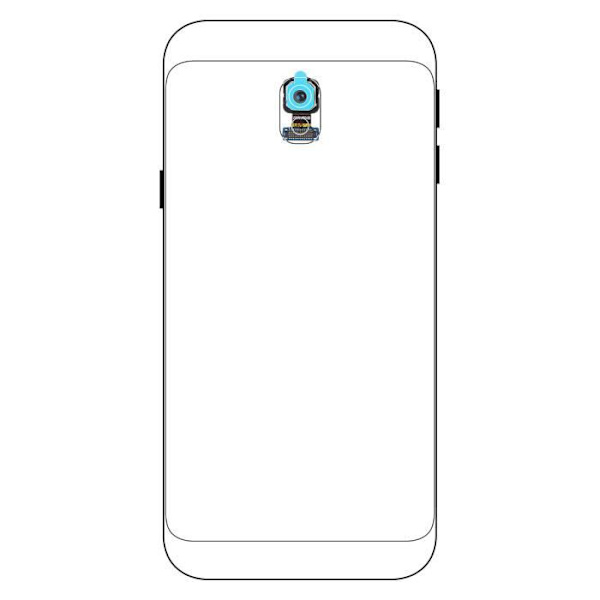Bagkamera - Samsung - Galaxy J3 2017 - Udskiftning - Integreret tilslutningskabel - Sort Svart