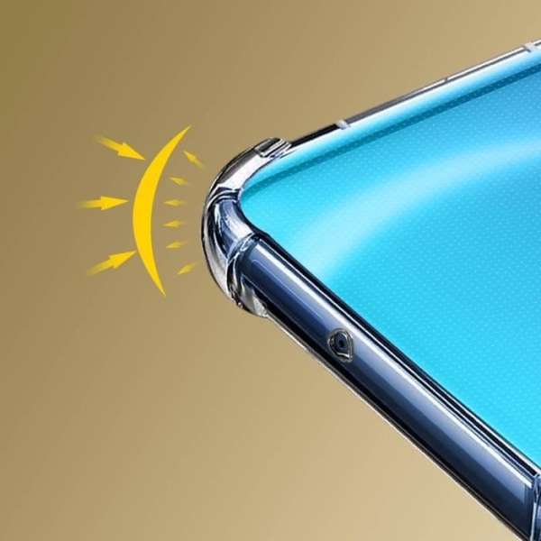 Coque - AVIZAR - Huawei P30 Lite / P30 Lite XL - Fleksibel silikonegel - Forstærkede hjørner - Hvid Vit