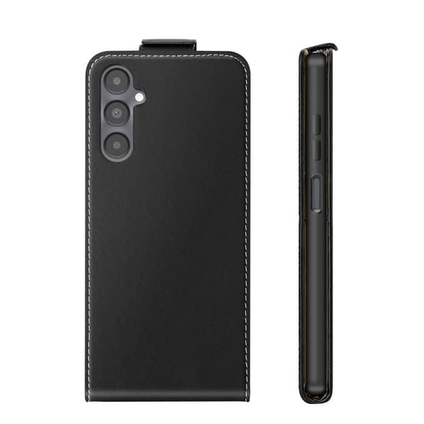 Vertikal Magnetisk Klapetui til Galaxy A05s med Indbygget Kortlomme Sort