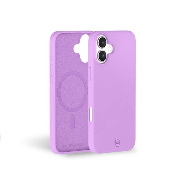 Vahvistettu iPhone 16 silikonikotelo MagSafe-yhteensopiva violetti - elinikäisen takuun voimassa oleva suojakotelo Lila