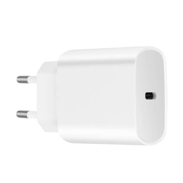 USB-C VÄGGADAPTER - AVIZAR - SEC-VRAK-C20W - Power Delivery 20W - Snabbladdning - Vit Vit