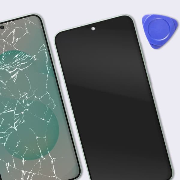 Soft OLED Erstatningsskærm til Galaxy S25 Plus med Grøn Ramme Grön