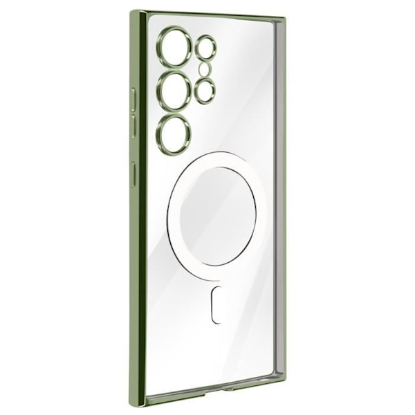 Fodral - AVIZAR - Samsung S24 Ultra - Premium Silikon - Mörkgrön - Upphöjt skydd - Känsliga knappar Grön