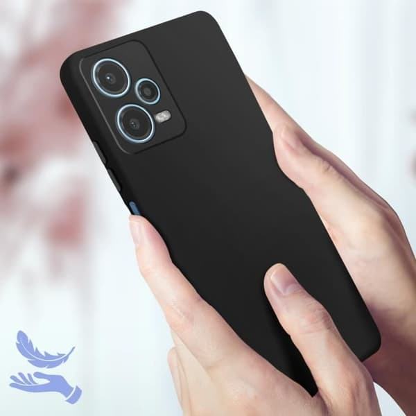 Etui - AVIZAR - Xiaomi Redmi Note 12 5G - Semi-stiv - Soft-touch - Sort Svart
