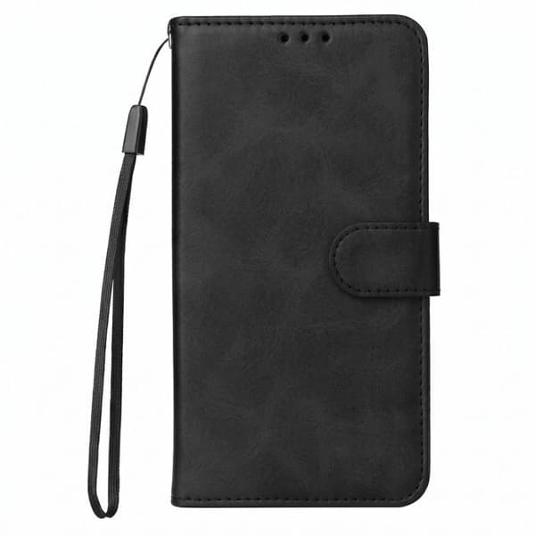 Etui til Xiaomi 17T Pro Læderlook Pung med Støtte Sort Svart