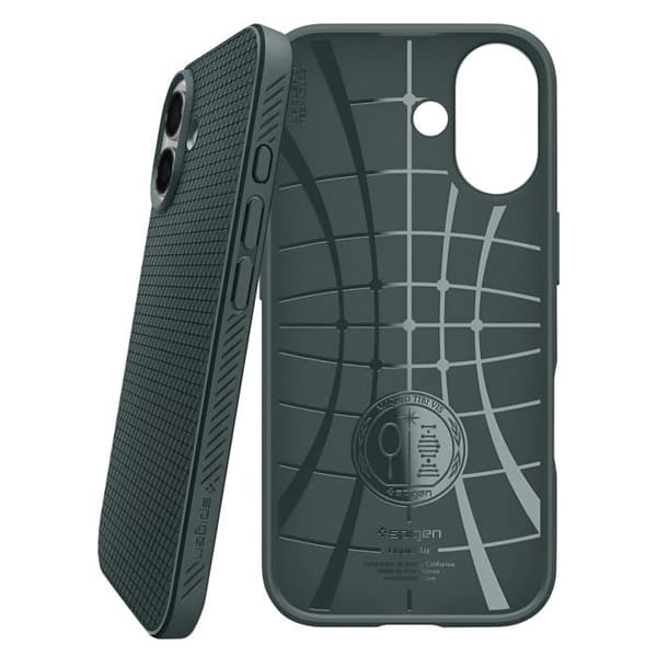 Cover til iPhone 17 - SPIGEN - Liquid Air - Blød - Skridsikker - Grøn Grön
