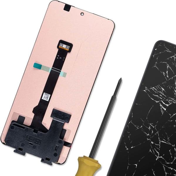 Full HD LCD and Touchscreen Compatible Xiaomi Poco F6 Replacement Black Svart