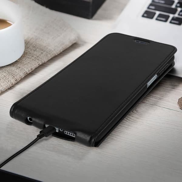 Etui - Xiaomi - Redmi Note 9S / 9 Pro / 9 Pro Max - Eco-læder - Sort - Magnetlukning Svart