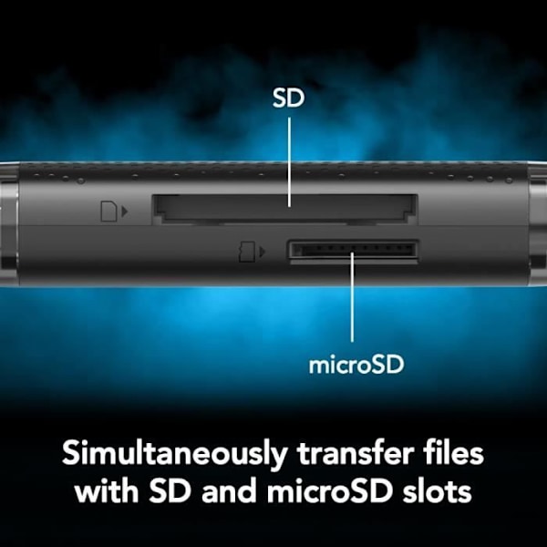 Kortlæser - Lexar - USB-A/C 3.2 - Sort - Kompakt - Kompatibel med SD/microSD