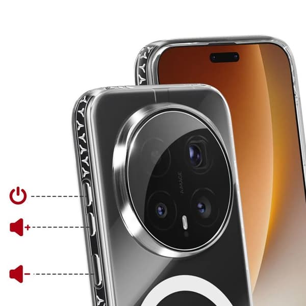 Coque - FORCE CASE - Honor Magic 8 Pro - Stødbeskyttelse 3 m - Transparent mod gulning - Kompatibel med MagSafe/Qi Vit