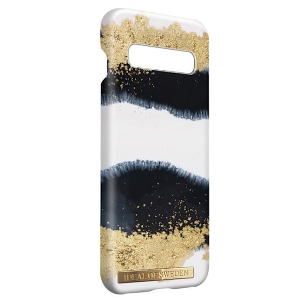 Coque Galaxy S10 Glänsande Lakrits Resistenta Lyxdesign Ideal of Sweden Gul