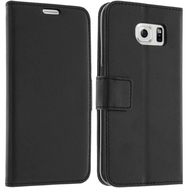 Samsung Galaxy S6 Wallet Folio Fodral Skal - Svart