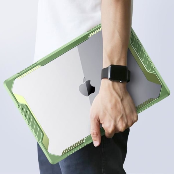 Bumper Case til MacBook Pro 14" 2023, 2022 og 2021 Supcase Green Transparent