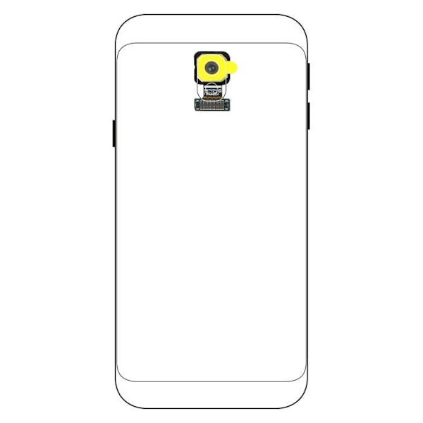 Bagkamera - Samsung - Galaxy J7 2017 - Udskiftning - Integreret forbindelseskabel - Sort Svart